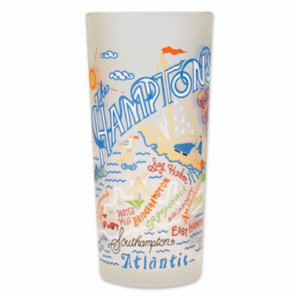 Catstudio the hamptons frosted pint glass